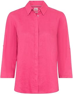 BRAX Women's Style Vicki Pure Linen Solid Blouse (Pack of 1)