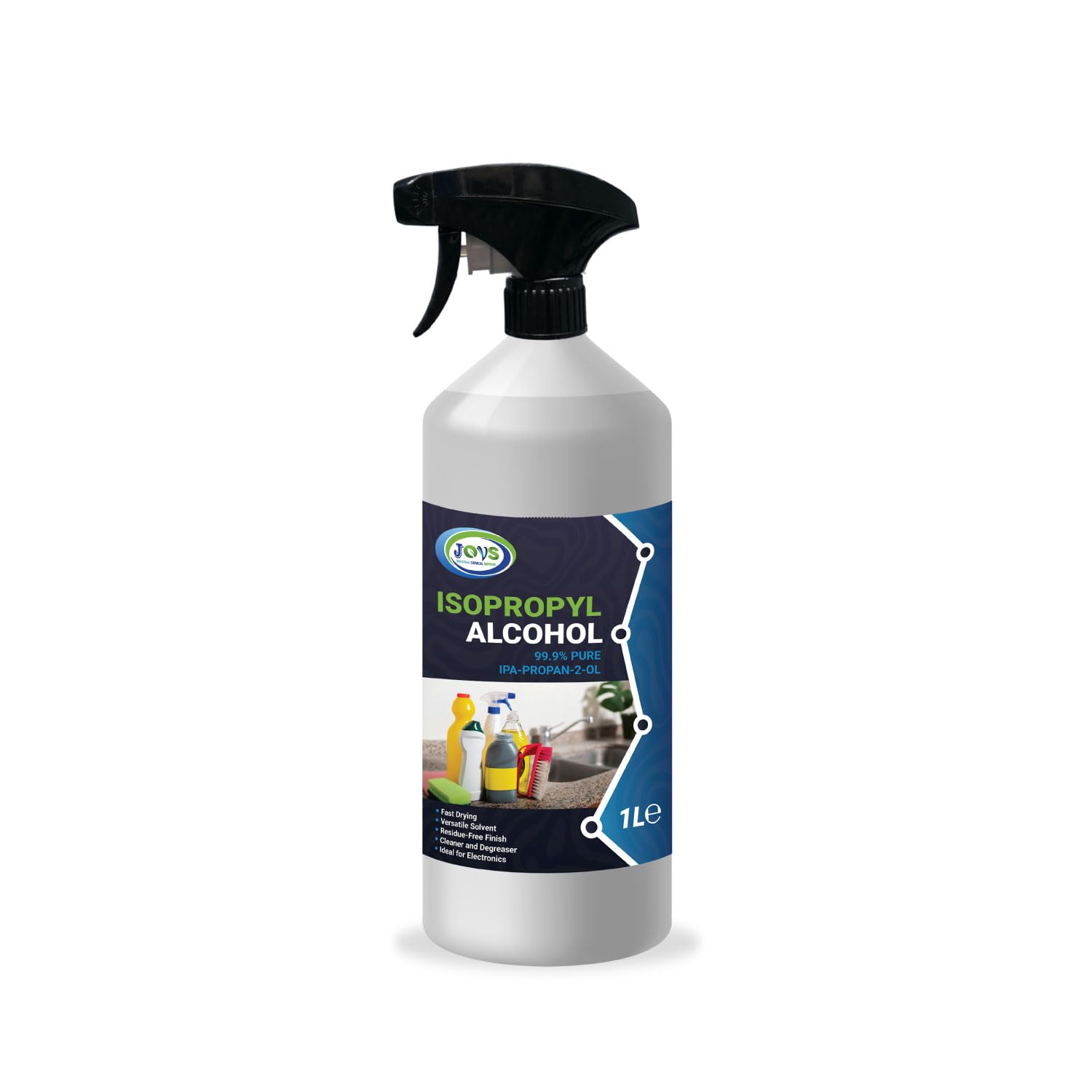 Isopropyl Alcohol IPA 99.9% 1L | Pure Lab Grade | Isopropanol 1 Litre | Rubbing 