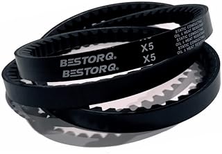 BESTORQ BX29 Rubber V-Belt, Raw Edge/Cogged, Black, 32" Length x 0.66" Width x 0.43" Height