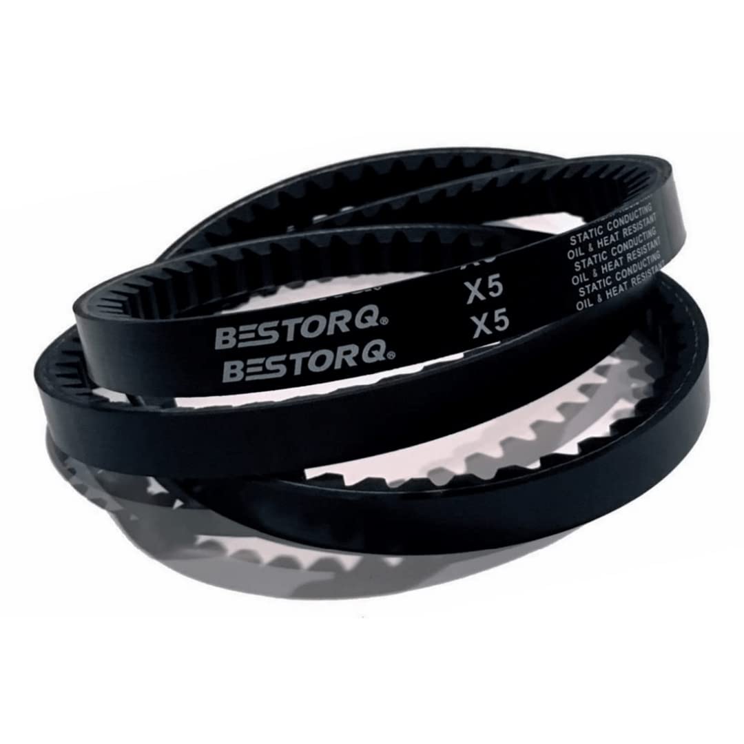BESTORQ BX29 Rubber V-Belt, Raw Edge/Cogged, Black, 32" Length x 0.66" Width x 0