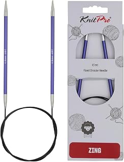 KnitPro Zing Fixed Circular Needles 32" (80cm) | US Size 7 (4.5mm)
