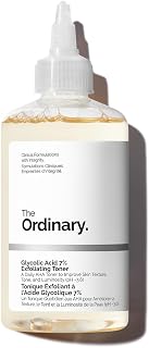 The Ordinary Glycolic Acid 7% Exfoliating Toner, Tónico Exfoliante con Ácido Glicólico, Tónico diario iluminador y suavizante para un tono de piel más uniforme