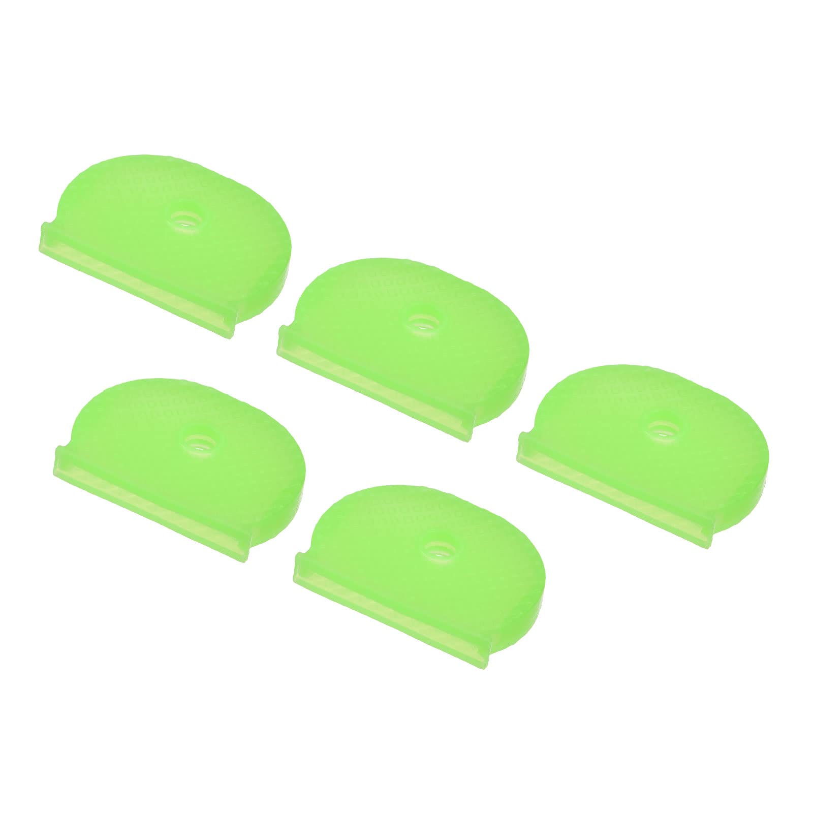10 Pcs Key ID Tags Silicone Case for Home Apartment Green