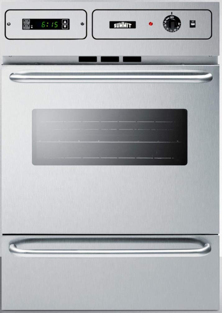Summit 24" Gas Wall Oven, Stainless Steel- TTM7882BKW | 2.92 cu.ft.Capacity Gas 
