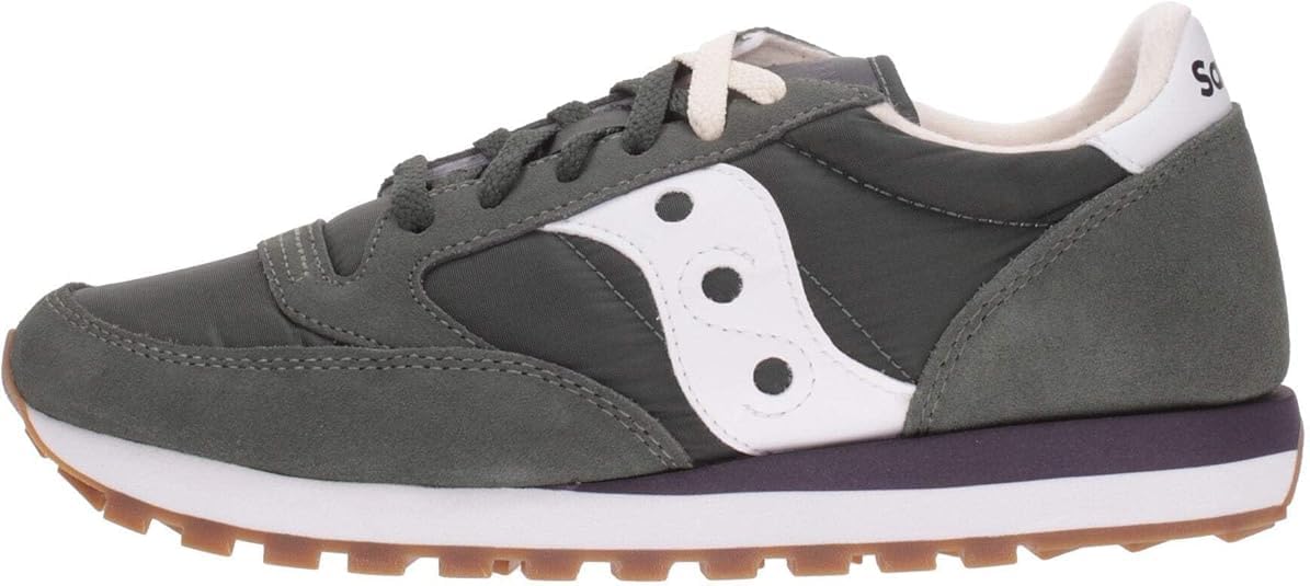 Shoes for men SAUCONY JAZZ sneakers in gray and orange suede S2044-319