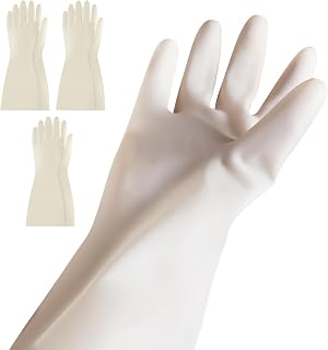 CLEANHOME 3 Pairs Cleaning Gloves Medium,Heavy Duty Rubber Gloves