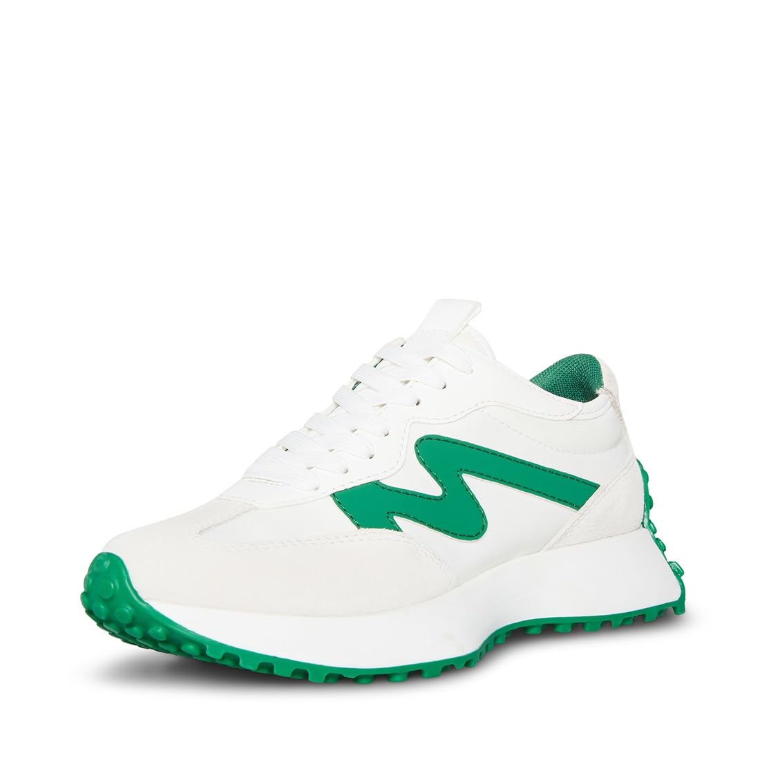 Steve Madden Tenis Campo para mujer, Blanco verde, 7