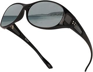 Men and Women Fit Over Polarized Sunglasses –Oversized sunglasses UV400 Protection, Wrap Around for Driving&Outdoors