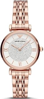 Emporio Armani Women's Watch, Two-hand movement, 32 mm silver stainless steel case with stainless steel strap, AR1925