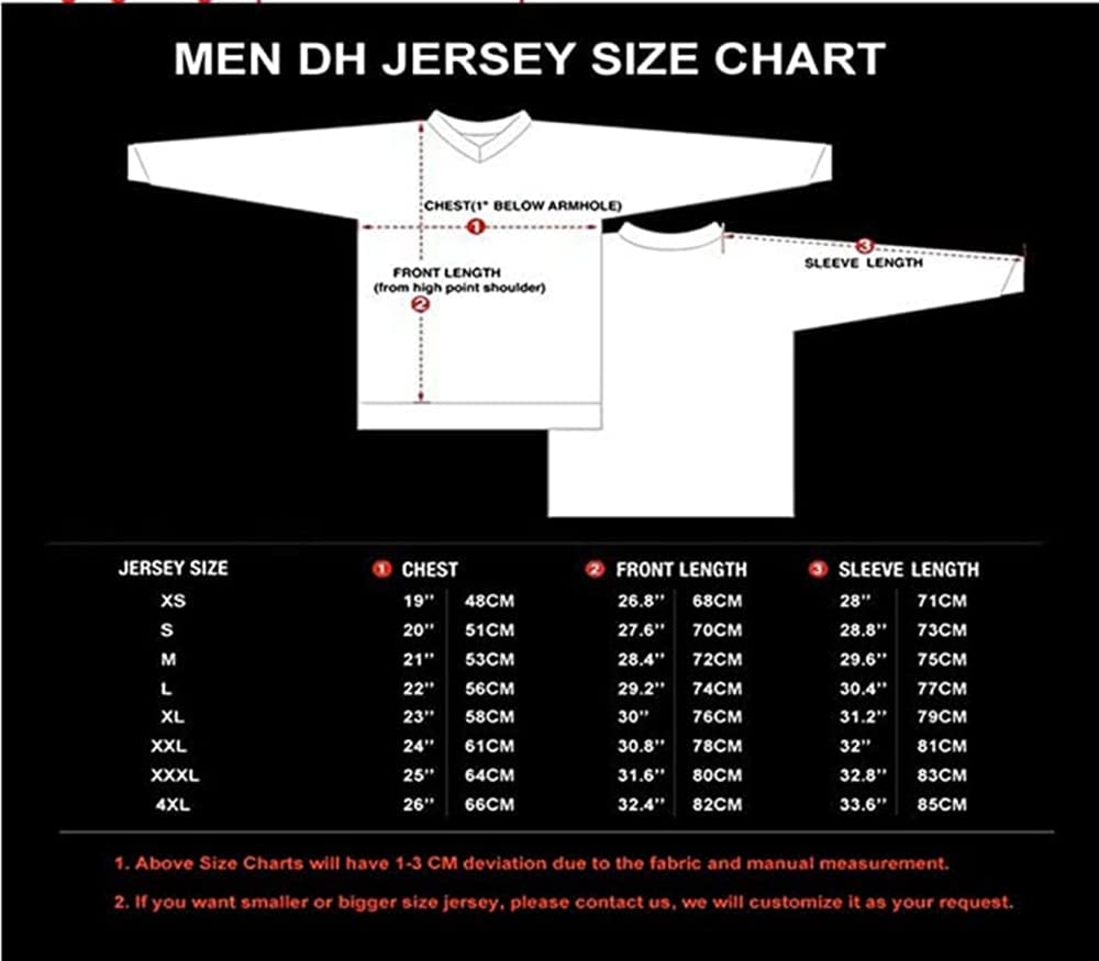 Maillot de cyclisme pour homme MX Motocross Jerseys Dirt Bike Downhill Shirt Rac
