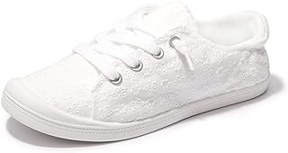 Slip-On Canvas Sneaker Fashion Low Top Casual Lace Up Classic Walking Shoes