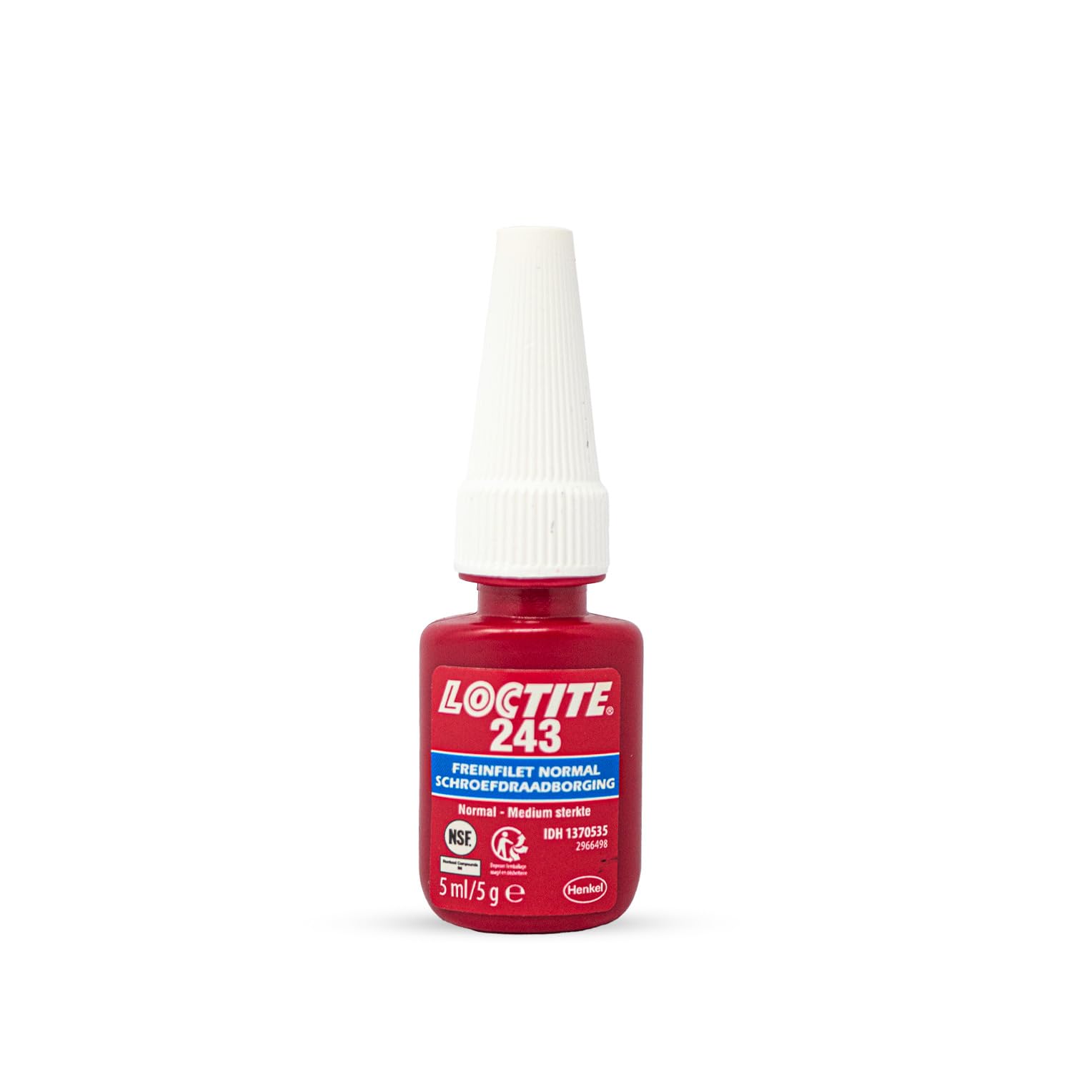 Loctite 243, thread brake normal resistance, blue thread brake for locking