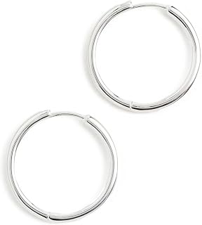 Madewell Women's Demi Skinny Medium Hoop Earrings
