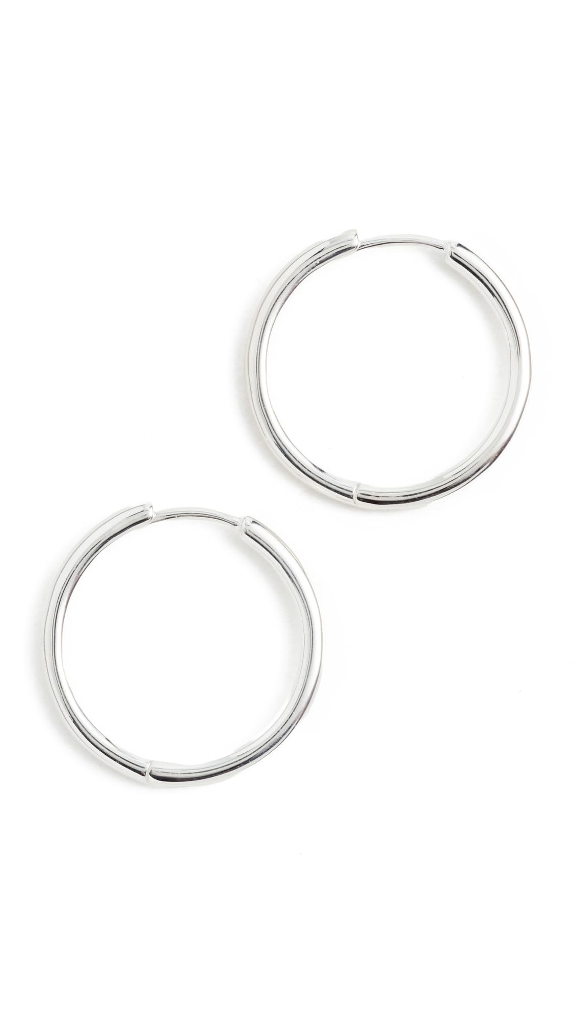 Madewell Women's Demi Skinny Medium Hoop Earrings