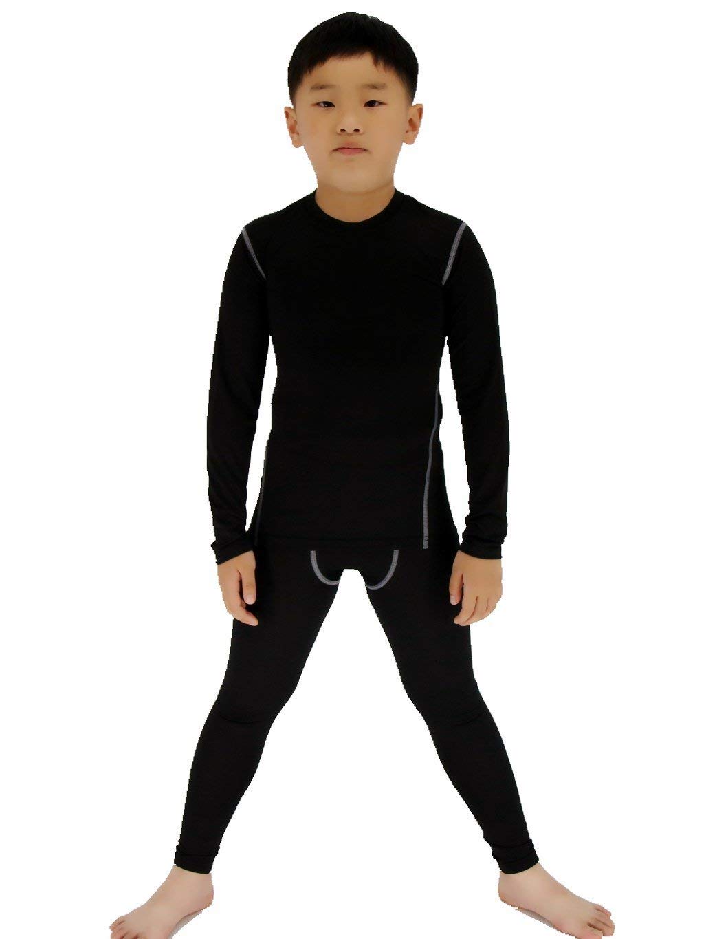 BEGIANT Boys Thermal Long Underwear Set Hockey Base Layer Compression Shirt | Po