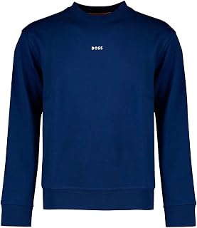 BOSS Fleece Sweatshirt with Printed Logo