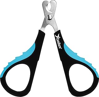 Candure Pet Nail Clippers, Small, Dark Blue | Cat Nail Clipper for Rabbits, Guinea Pigs, Birds, Puppies, Kittens Small Animals Cat Claw Trimmers Professional and Home Use