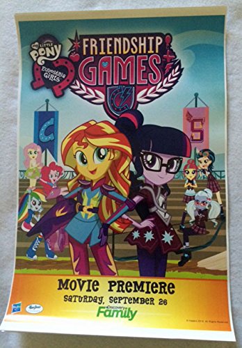 MY LITTLE PONY EQUESTRIA GIRLS FRIENDSHIP GAMES 12"x18" Original Promo Movie Pos