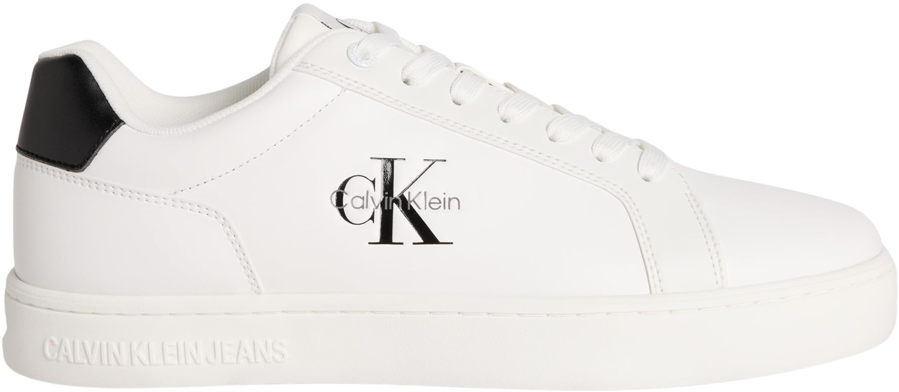 Calvin Klein Men's Cupsole Trainers Classic Mono Leather