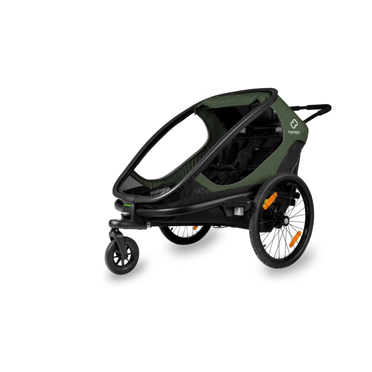 Hamax - Outback trailer - 2 seater - Lightweight and comfortable - Reclining sea
