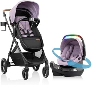 Evenflo Shyft Intuiti+ Travel System w/ Revolve180 LiteMax NXT Rotating Car Seat