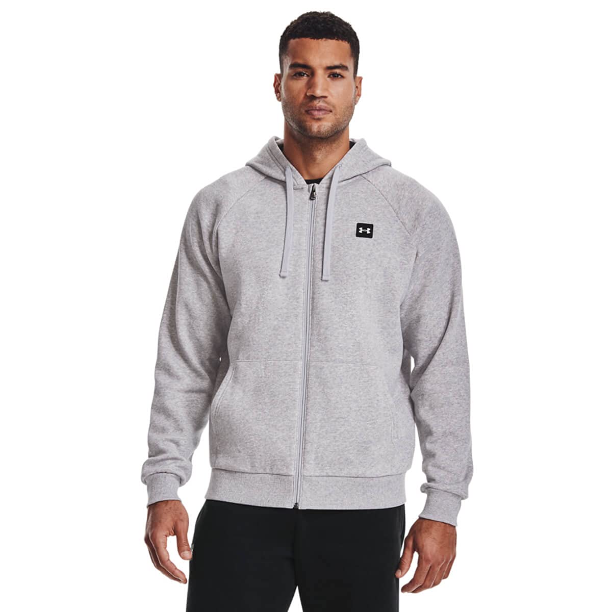 Under Armour Men's Ua Rival Cotton Fz Hoodie Sporty Sweat Jacket, Warm Hoodie wi