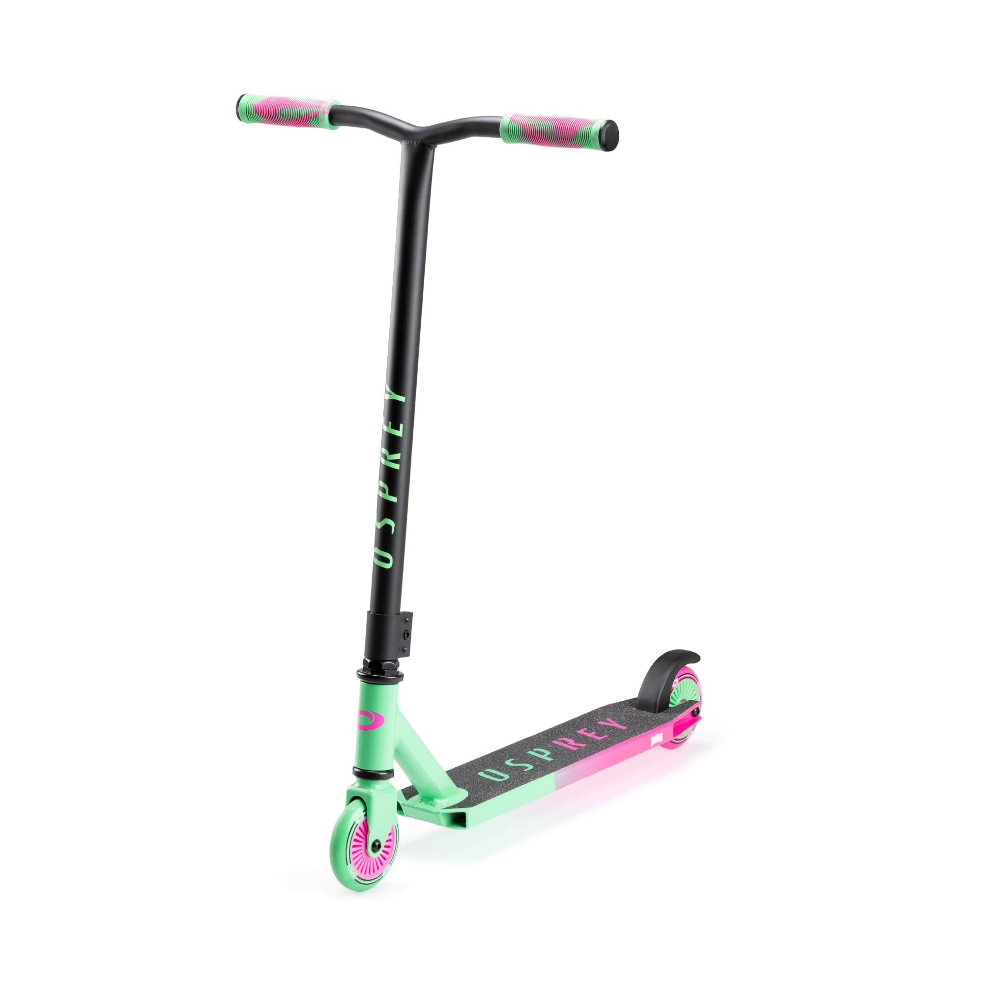 Osprey Stunt Scooter for Kids Ages 8-12, Freestyle Street Pro 360 Spin, Complete