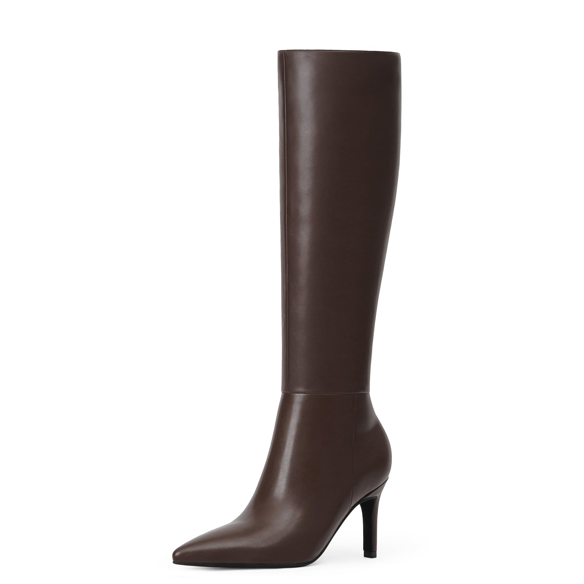 Easyfox Knee High Boots Women Pointed Toe Stiletto Heel Tall Boots