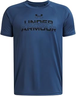 Under Armour Boys' Tech Split Wordmark Short Sleeve