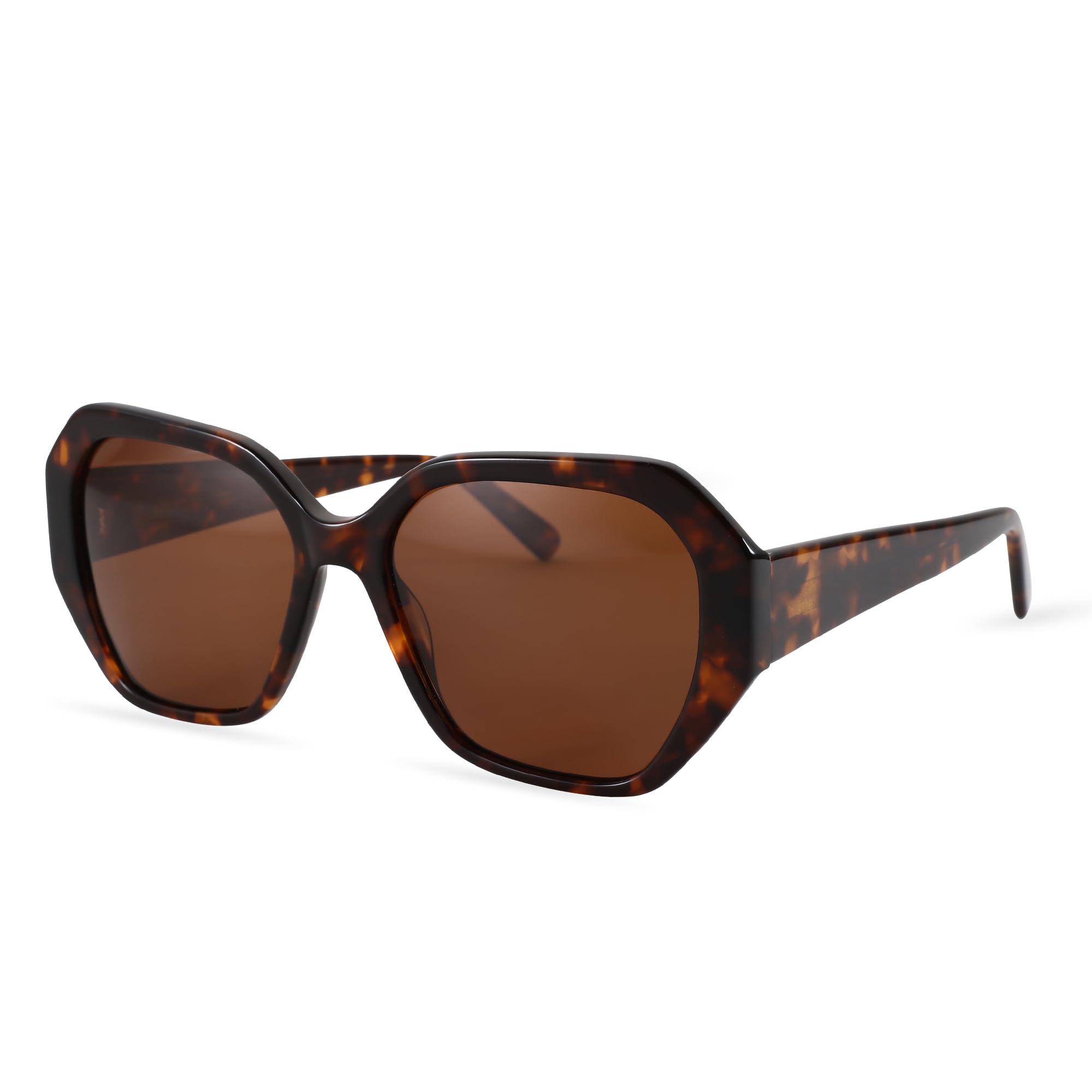 ZENOTTIC Trendy Polarized Sunglasses for Women: Designer Hexagon Shades for Ladi