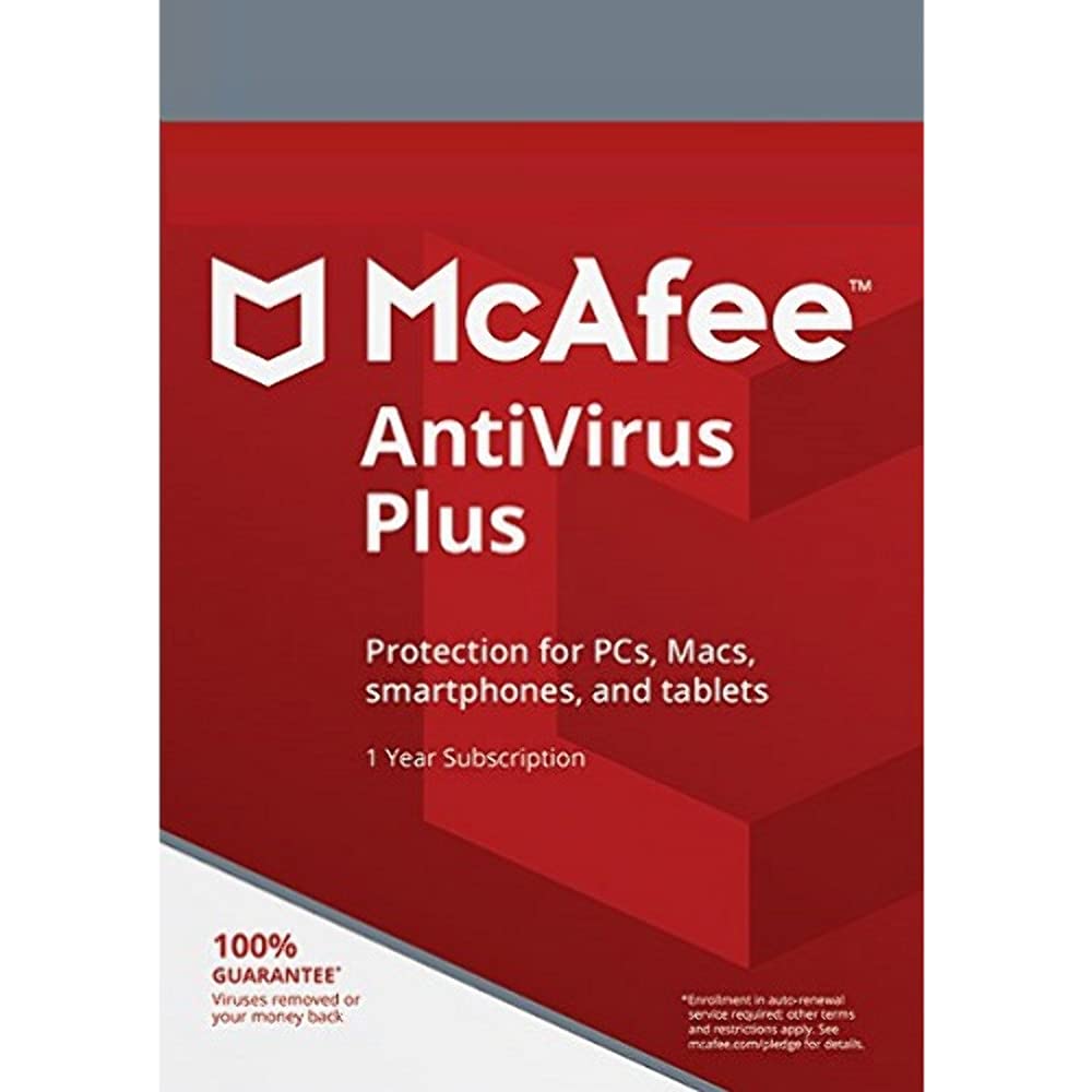 McAfee AntiVirus Plus - 1-Year/1-Device
