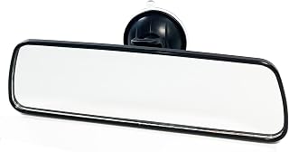 KITBEST Rear View Mirror Driving Test Instructor Extra Car Interior, 200mm | Strong Suction, Adjustable, Second Interior Mirror, Passenger Examiner Learner Driver, Wider View, Universal, Easy to Install