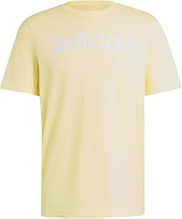 adidas Men's Essentials Single Jersey Linear Embroidered Logo Tee Short Sleeve T-Shirt (Pack of 1)