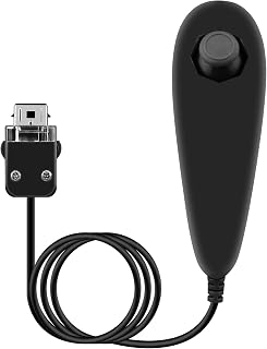 OSTENT Motion Based Wired Nunchuck Controller for Nintendo Wii Console Video Game Color Black