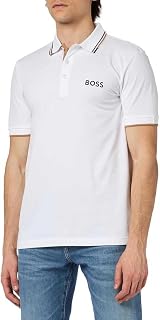 BOSS Men's Paddy Pro Active Paddy Regular Fit Polo Shirt in Quick-Drying Stretch Pique