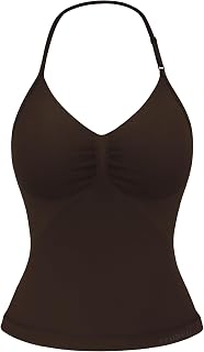 YEOREO SoftHue Impact Longline Strappy Top Women's Halter Workout Tank Tops