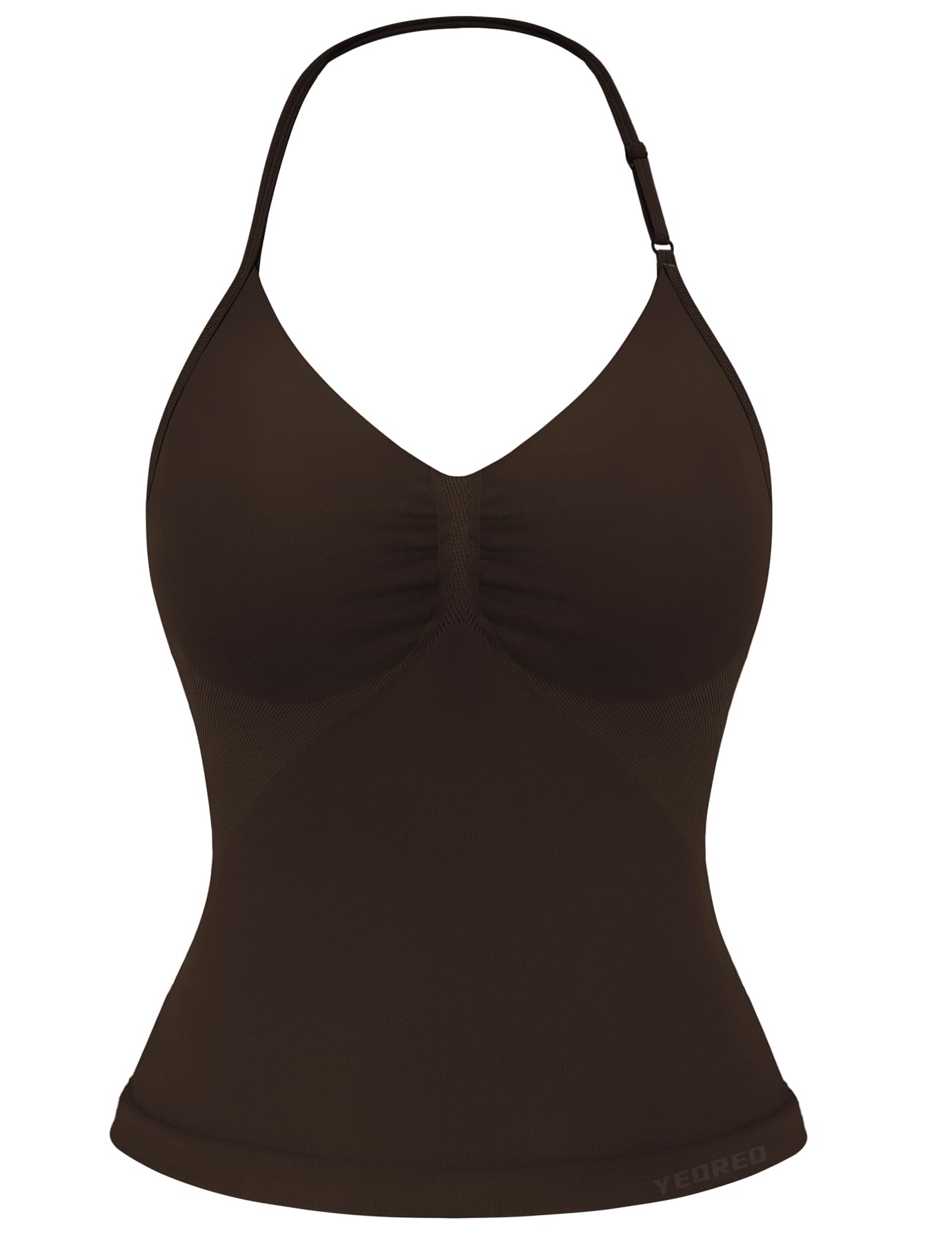 YEOREO SoftHue Impact Longline Strappy Top Women's Halter Workout Tank Tops