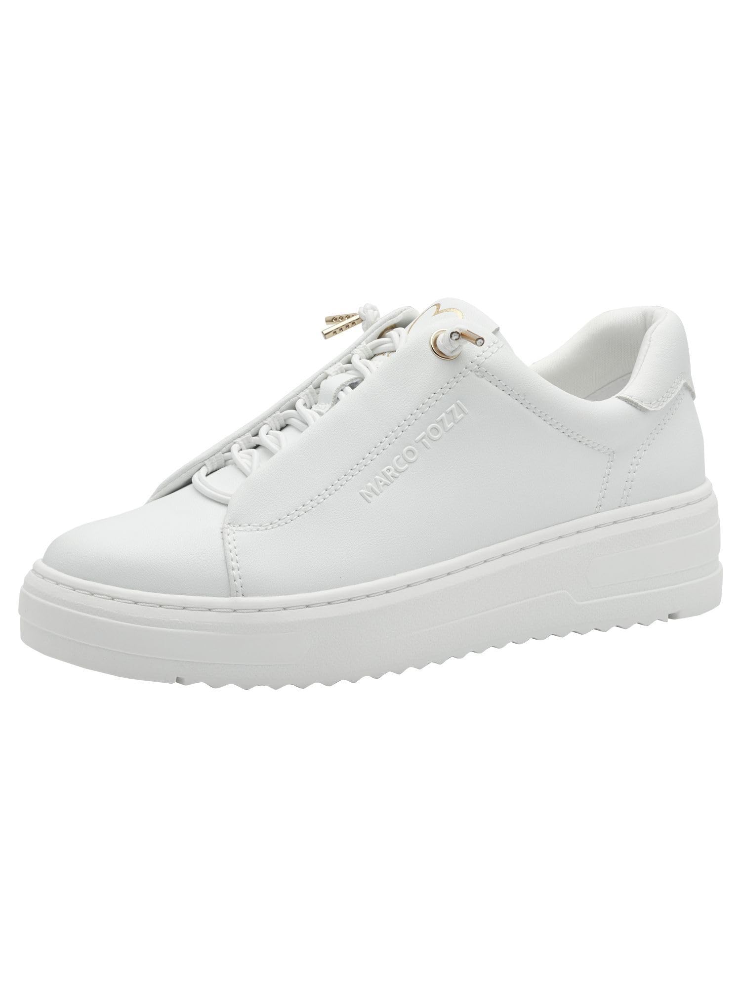 MARCO TOZZI Women's Flat Trainers with Removable Insole Leisure
