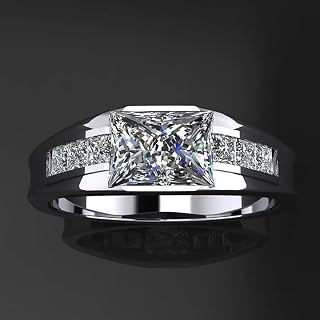 Fashion Contract Cubic Zirconia Rings Women's Trendy Modern Wedding Band Jewellery