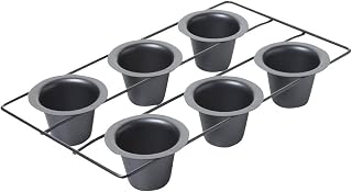 Chicago Metallic Professional 6-Cup Popover Pan with Armor-Glide Coating
