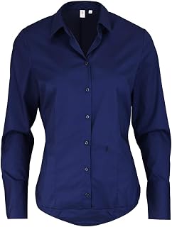 Seidensticker Women's Blouse - Shirt Blouse - Body Blouse - Non-Iron - Slim fit - Long Sleeve - Plain - Stretch