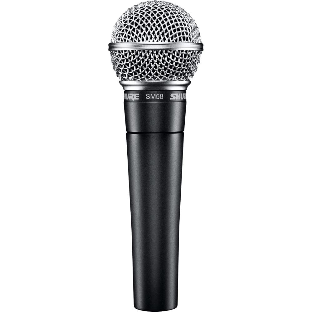 Shure SM58-LC Cardioid Dynamic Vocal Microphone with Pneumatic Shock Mount, Sphe