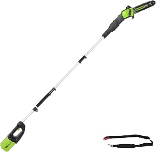 Greenworks 80V 10in Cordless Electric Pole Saw, Tool Only | Cordless, Powerful Performance, Great For Pruning and Trimming Branches, Hard to Reach Areas, Storm Cleanup