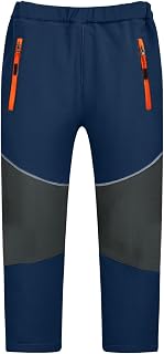 MEILONGER Children's Softshell Ski Trousers, Boys, Girls, Waterproof, Windproof, Thermal for Hiking, Trekking and Outdoor, Winter Ski Pants