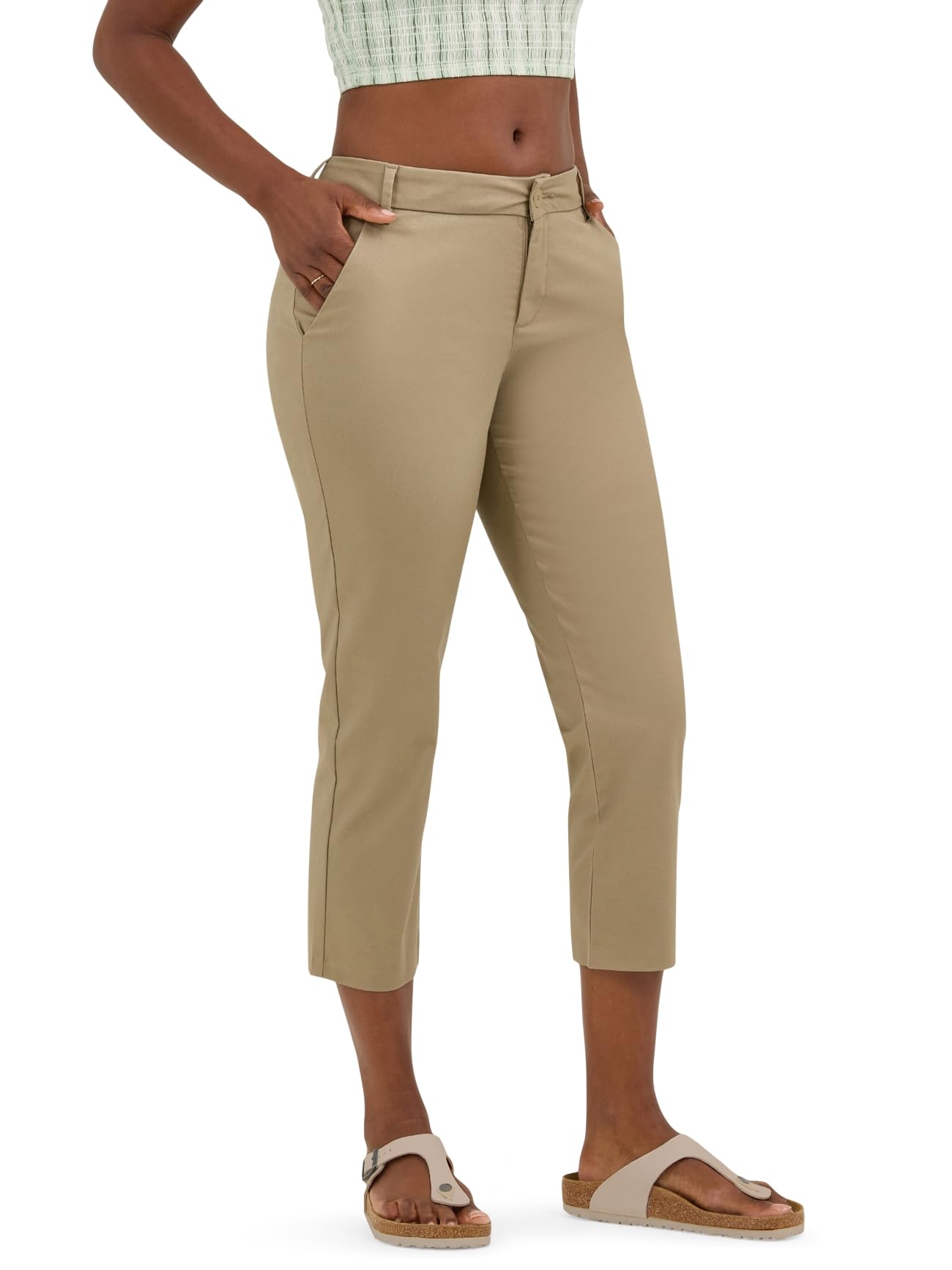 Lee Womens Wrinkle Free 23" Capri PantPants
