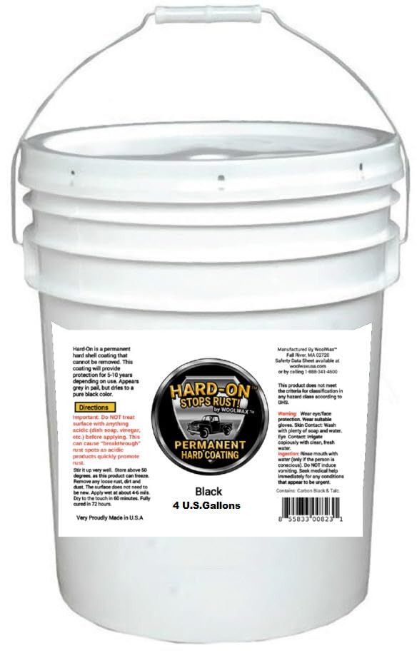 HARD-ON by woolwax™ 4 Gallon Pail Auto Truck Undercoating Black Water Based Corr