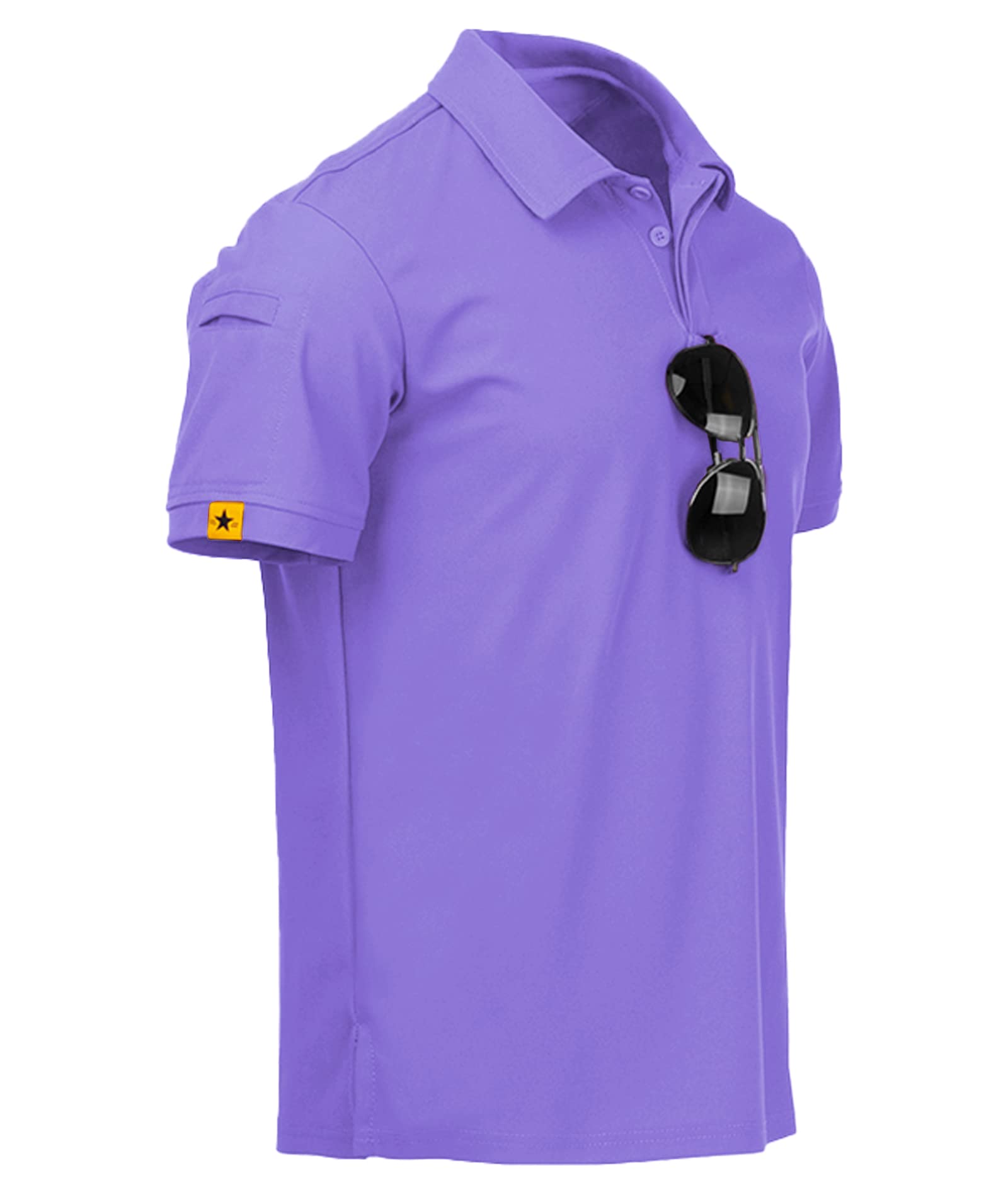 JACKETOWN Men's Short Sleeve Polo Shirt Quick Dry Breathable Polo Tennis Polo Su
