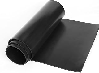 WochiTV Solid Rubber Sheets Strips, 12" Wide x 1/8" Thick x 12" Long Neoprene Rubber Rolls Perfect for DIY Gasket Material, Sealing, Liner, Shield, Padding, Mat