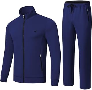 yuyangdpb Men's Tracksuits 2 Piece Full Zip Sports Sweatsuit Casual Jogging Suits