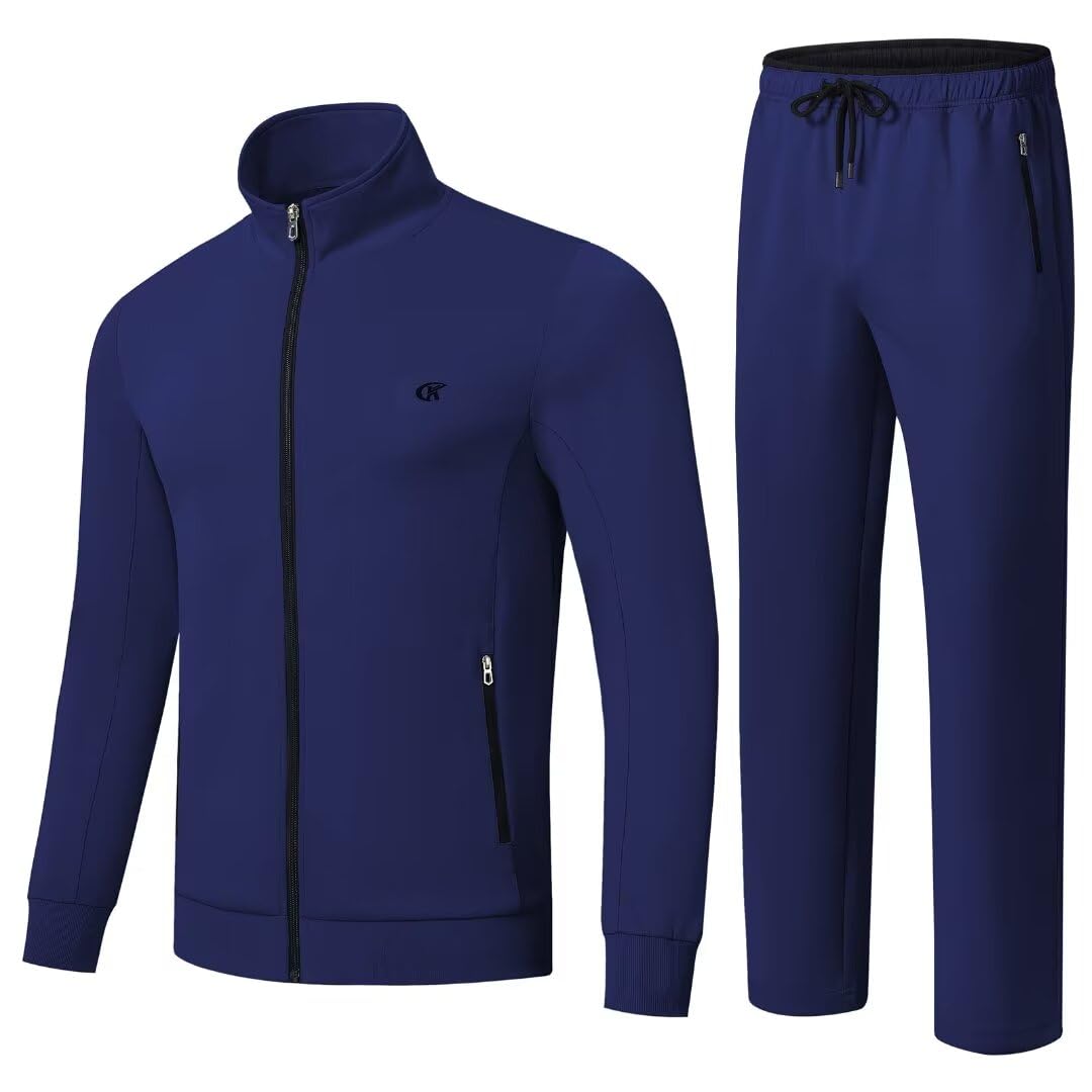yuyangdpb Men's Tracksuits 2 Piece Full Zip Sports Sweatsuit Casual Jogging Suit